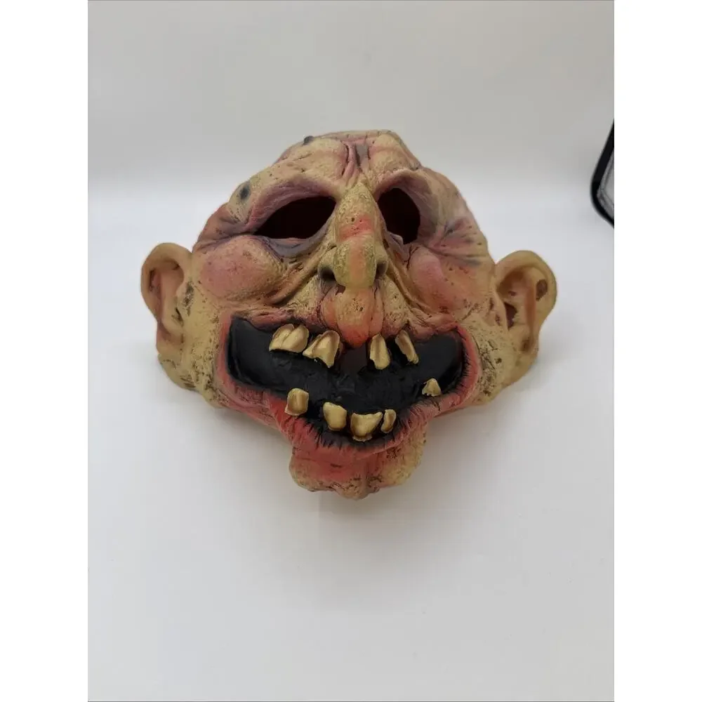 Vintage 2001 Paper Magic Group Old Man Creepy Rubbery Latex Halloween Mask